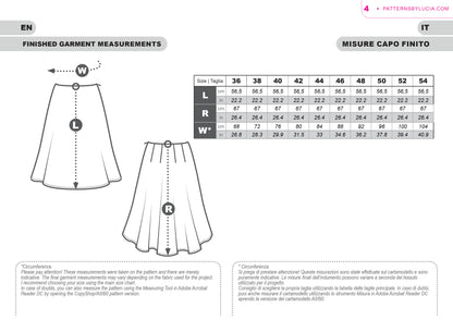 Pleated Skirt Sewing Pattern N.40