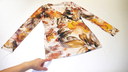 Overlap Front Fitted Top Sewing Pattern N.23