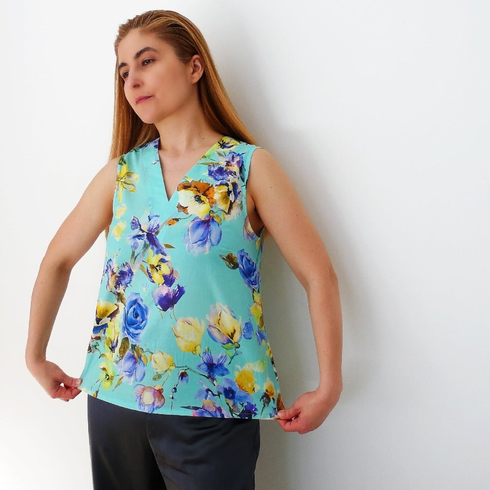 Summer Tank Top Sewing Pattern for Women – Patterns by Lucia