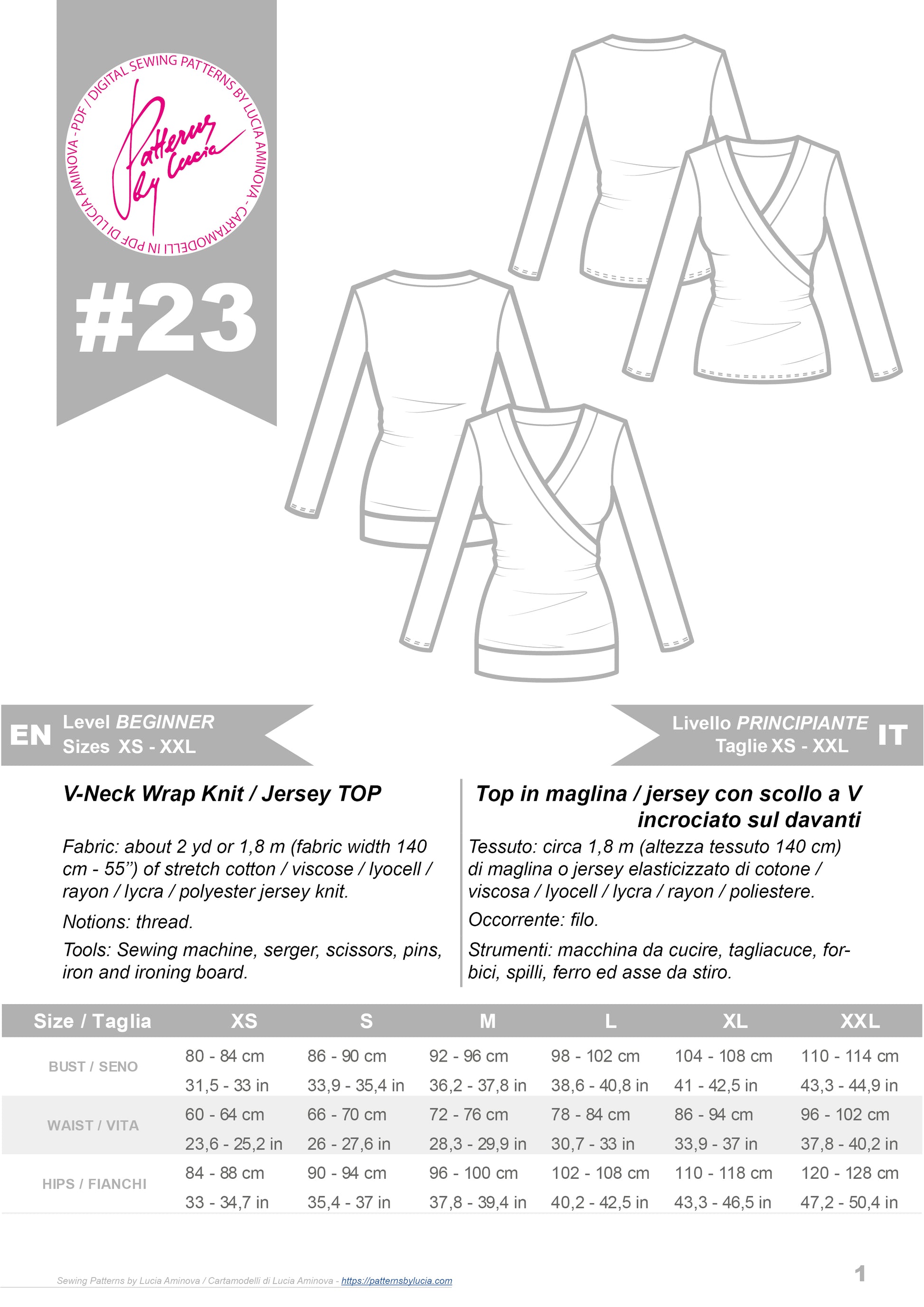 pdf sewing patterns by lucia