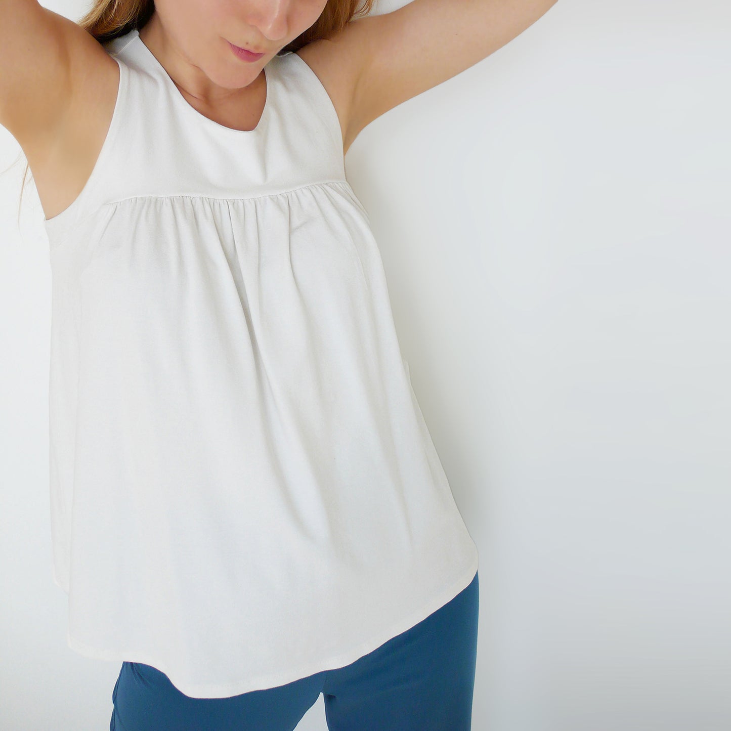 Sewing Pattern N.9 for Sleeveless Tank Top, XS-5XL
