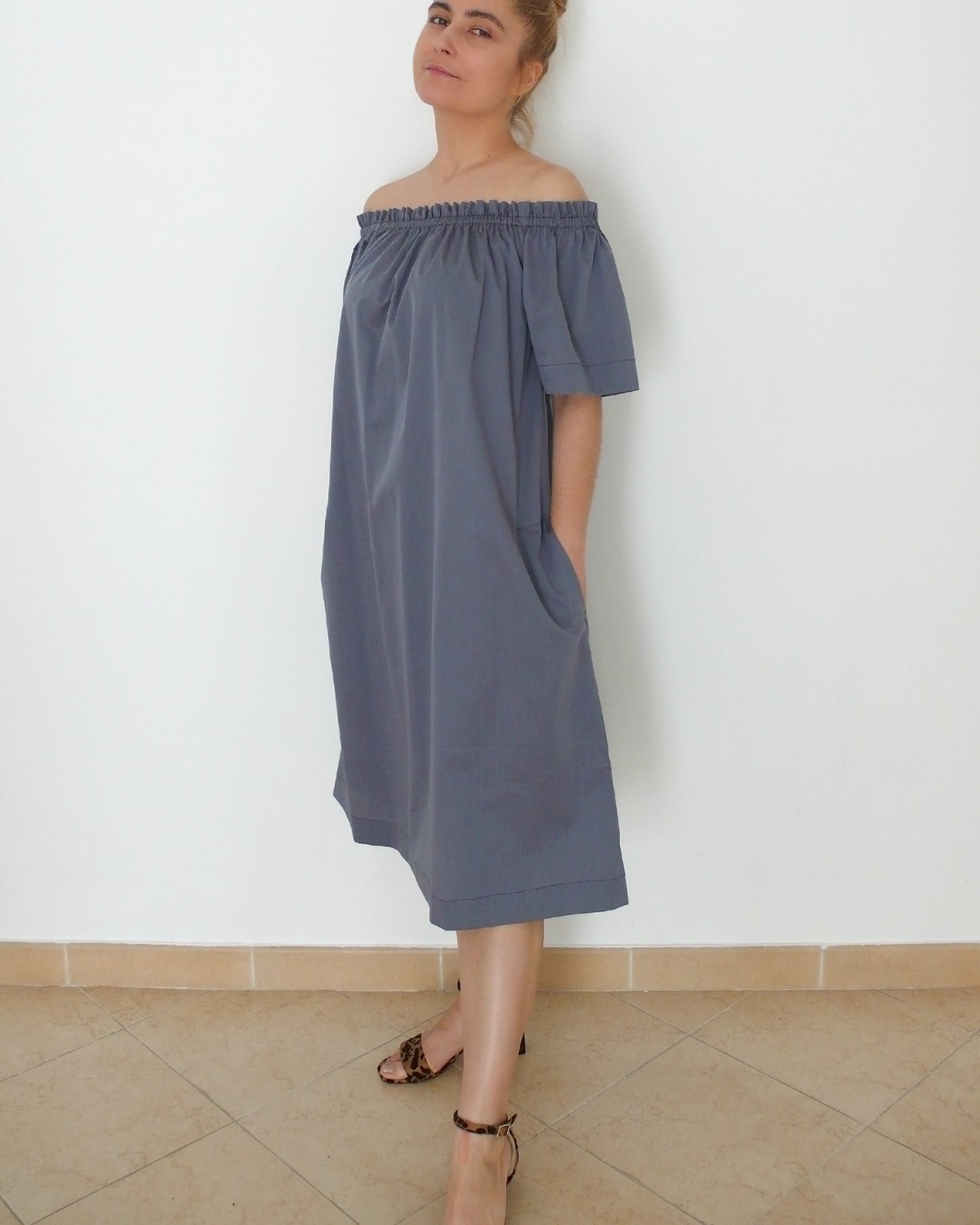 Off-shoulder Top or Dress, Sewing Pattern N.79