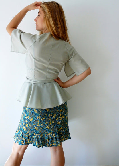 Wrap Blouse and Dress Sewing Pattern N.78